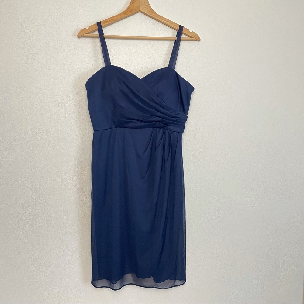 David’s Bridal Marine Short Bridesmaid Dress Sz 10